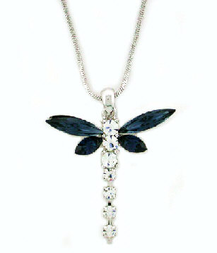 austrian crystal dragonfly necklace