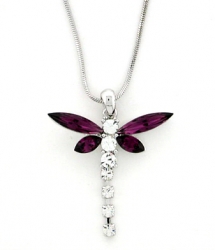 austrian crystal dragonfly necklace