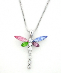 austrian crystal dragonfly necklace