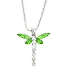 austrian crystal dragonfly necklace