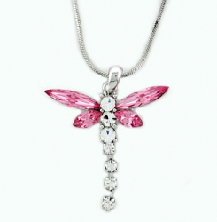 austrian crystal dragonfly necklace