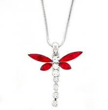 austrian crystal dragonfly necklace