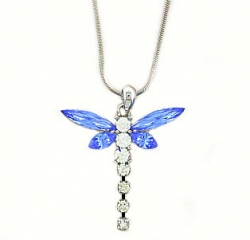 austrian crystal dragonfly necklace