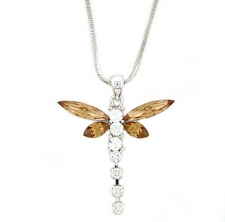 austrian crystal dragonfly necklace