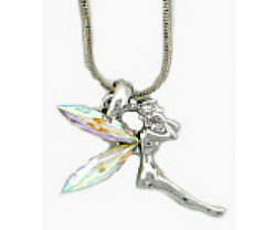 austrian crystal tinker bell necklace