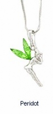 austrian crystal tinker bell necklace