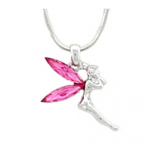 austrian crystal tinker bell necklace