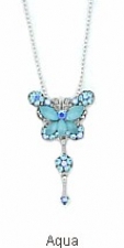 austrian crystal butterfly necklace