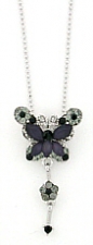 austrian crystal butterfly necklace