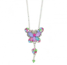 austrian crystal butterfly necklace