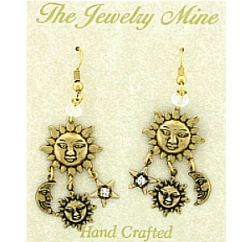 celestial chandelier earrings