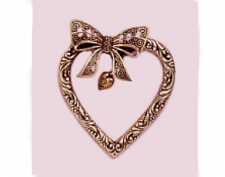 victorian heart brooch