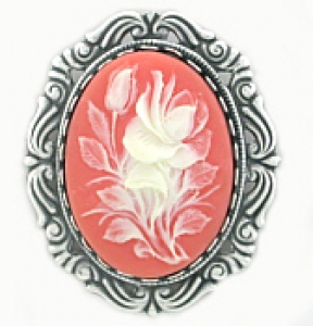 Vintage Reproduction Victorian style cameo costume brooch