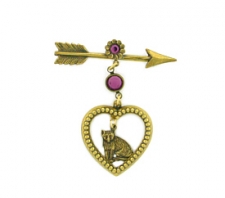 victorian Valentine's Day fashion brooch