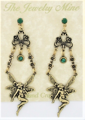 Vintage Reproduction Fairy Chandelier Earrings