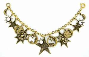 vintage celestial charm bracelet