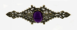 vintage look Victorian style filigree bar pin