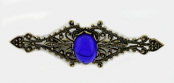 vintage look Victorian style filigree bar pin