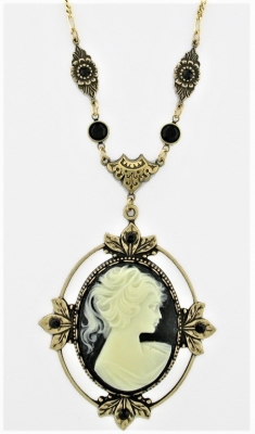 Vintage Reproduction Victorian Style Cameo Necklace