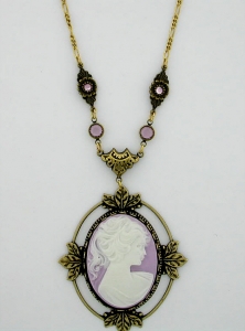 Vintage Reproduction Victorian Style Cameo Necklace