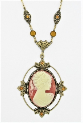 Vintage Reproduction Victorian Style Cameo Necklace