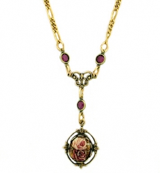 vintage Victorian style fashion costume pendant