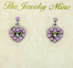 Austrian Crystal Heart Earrings