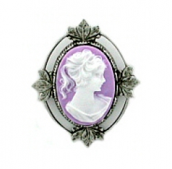 vintage look Victorian style cameo costume brooch