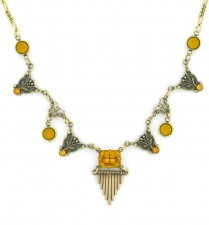 Vintage Reproduction Art Deco Style Austrian Crystal Fashion Necklace